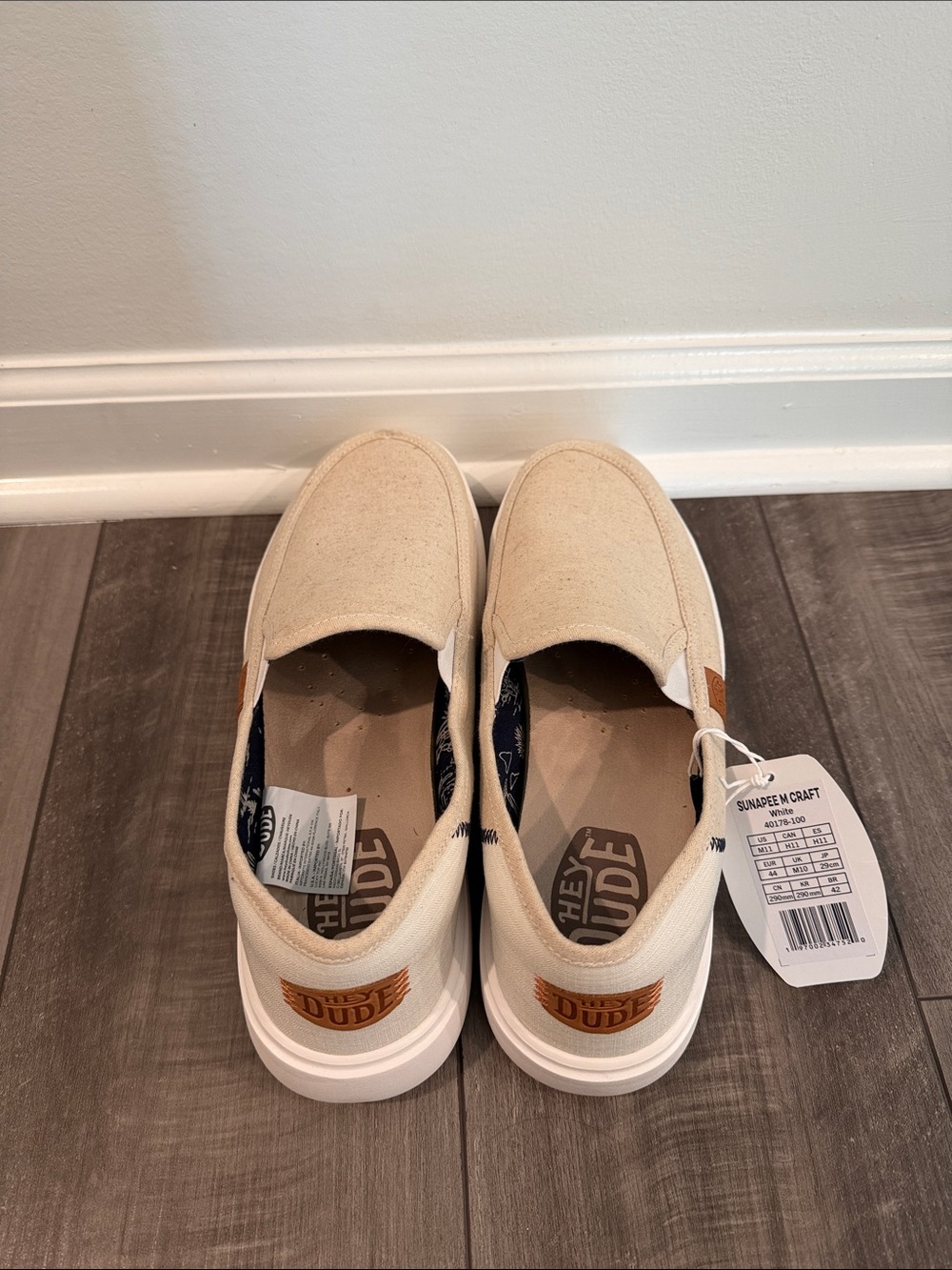 Hey Dude Men’s Slip-On Casual Shoes in Beige/Tan